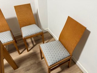 Mesa comedor madera y 6 sillas