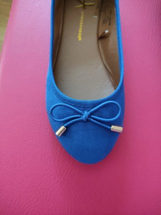 Bailarinas Nuevas Talla 37 Azul