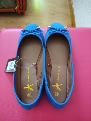 Bailarinas Nuevas Talla 37 Azul