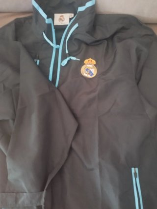 Chaqueta Real Madrid XL Negra y Azul