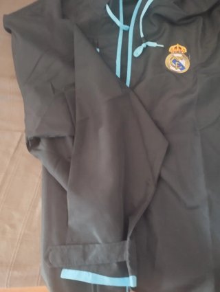 Chaqueta Real Madrid XL Negra y Azul