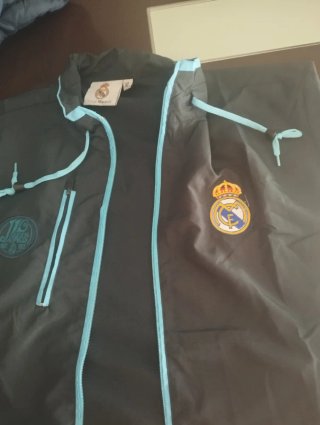 Chaqueta Real Madrid XL Negra y Azul