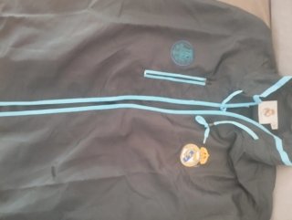 Chaqueta Real Madrid XL Negra y Azul