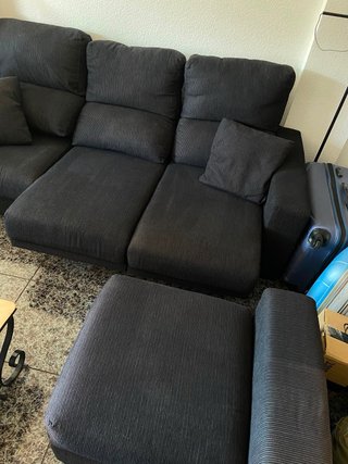 Sofá Cama Chaise Longue Modular Gris