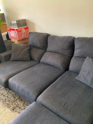 Sofá Cama Chaise Longue Modular Gris