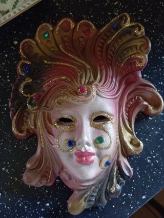 Lotto 4 Maschere Veneziane Decorate