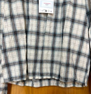 Blusa Zara cuadros manga larga