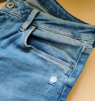 Pepe Jeans Regent Vaquero Mujer Talla L. Tiro Alto