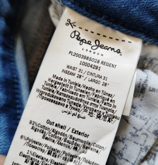 Pepe Jeans Regent Vaquero Mujer Talla L. Tiro Alto