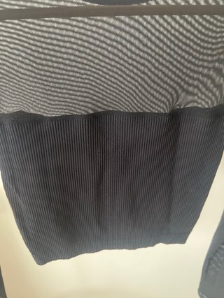 Blusa Zara Malla Negra Manga Larga