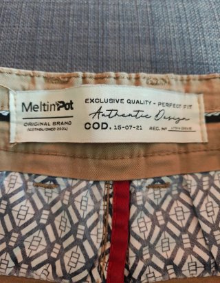 Pantaloni Slim Meltin' Pot Beige