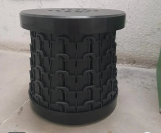 Taburete Plegable Negro