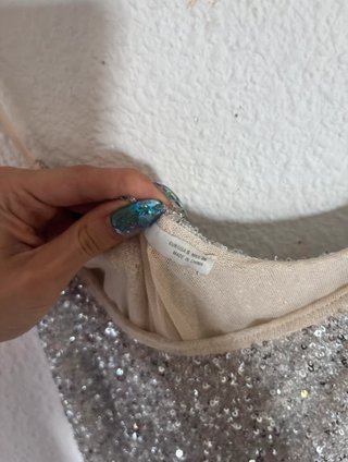 Vestido Zara Brillante Talla Única
