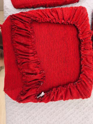 Cojines para sillas rojos (4 unidades)