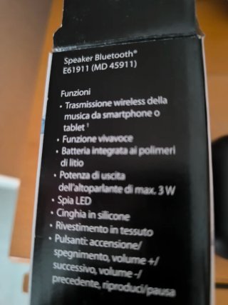 Speaker Bluetooth E61911