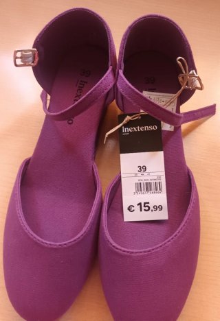 Zapatos planos Inextenso morados talla 39
