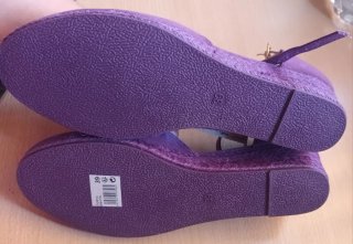 Zapatos planos Inextenso morados talla 39