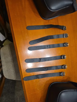 Alforjas de cuero sintético para moto
