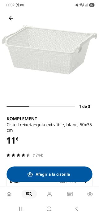 Cestas de metal Pax 50x35
