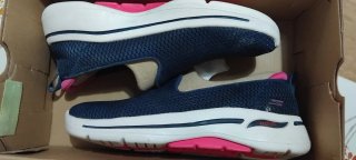 Zapatillas Skechers Mujer Azul y Rosa