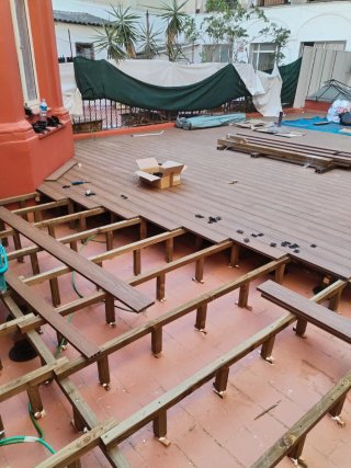 Instalación parquet y tarima exterior