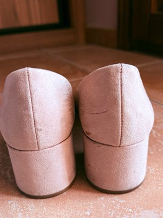 Zapatos Stradivarius Beige/Rosa Talla 38