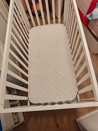 Cuna 60x120 con colchón y varias alturas