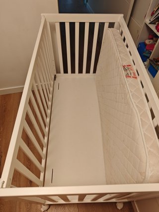 Cuna 60x120 con colchón y varias alturas
