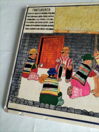 Tabla Sarhua Arte Popular Perú Años 70
