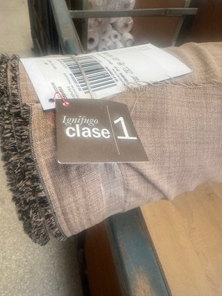 Tela oscurante 1,23 cm beige/gris