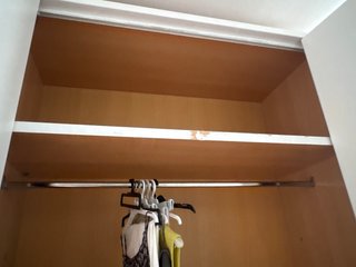 Armario infantil 240cm blanco y rosa