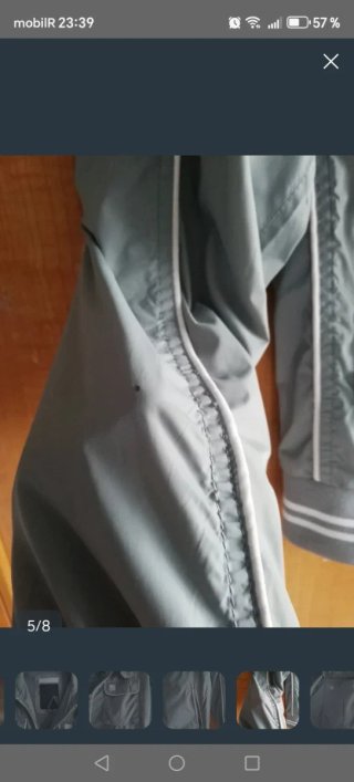 Chubasquero gris Bershka T/38