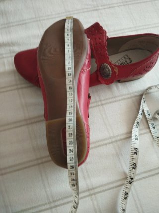 Manoletinas Rieker Rojas Talla 39 Nuevas