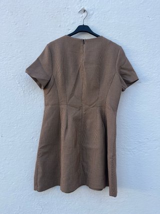 Vestido Zara Beige/Marrón Talla XL