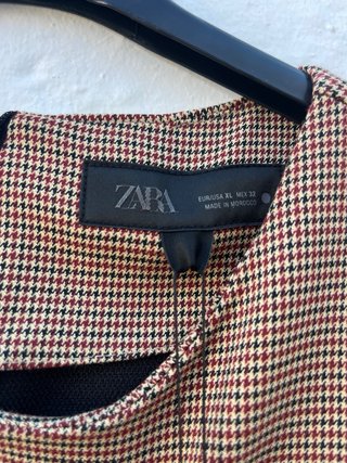 Vestido Zara Beige/Marrón Talla XL