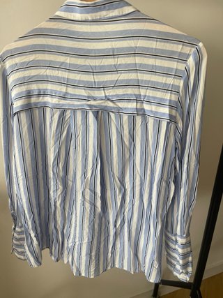 Camisa Mango Rayas Azul Talla L