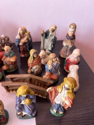 Lote de +30 Figuras Belén Antiguas Vintage