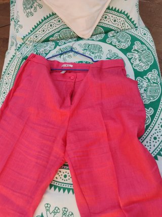 Conjunto Punto Roma casaca y pantalón rosa