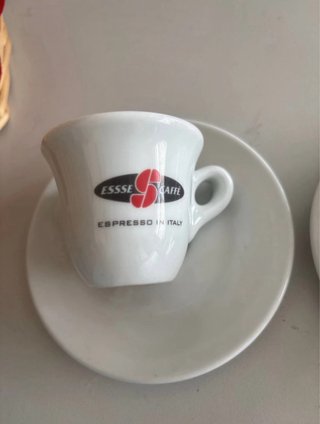 Set 2 tazzine Esse Caffè con piattini