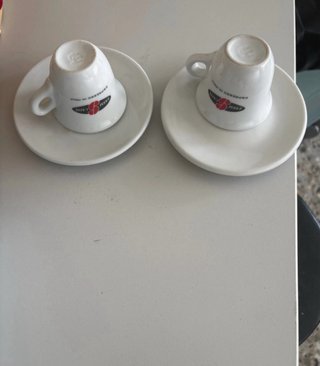Set 2 tazzine Esse Caffè con piattini