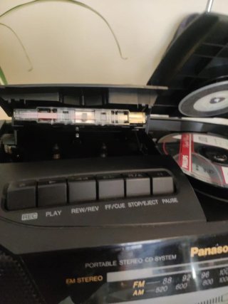 Equipo de Sonido Panasonic CD/Cassette Negro