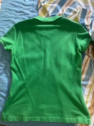 Polo Lacoste Verde Mujer Talla 40