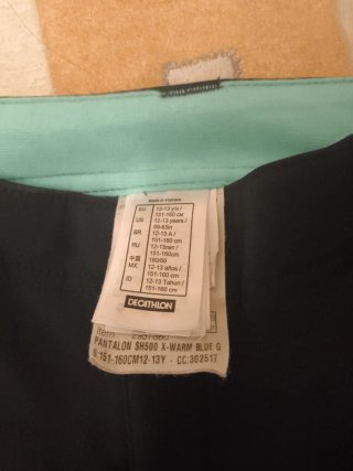 Pantalones de montaña Quechua negros