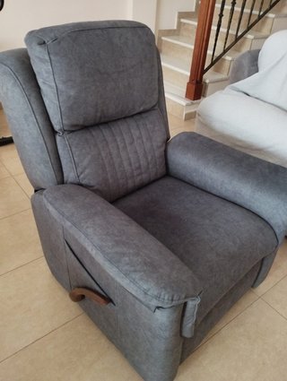 Sillón relax reclinable gris