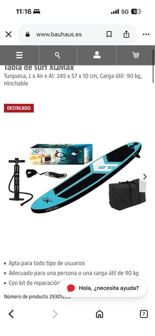 Tabla de surf hinchable XQMax
