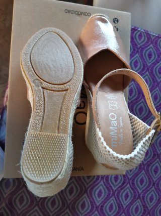 Cuñas esparto nude talla 37