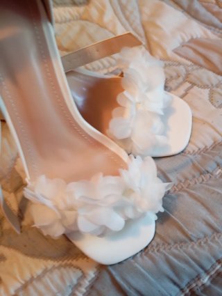 Sandalias de fiesta blancas