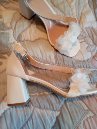 Sandalias de fiesta blancas
