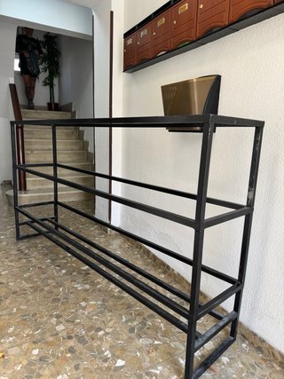 Estantería vestidor Hierro Negra