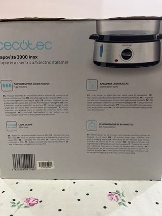 Cecotec Vapovita 3000 Inox Vaporera Eléctrica